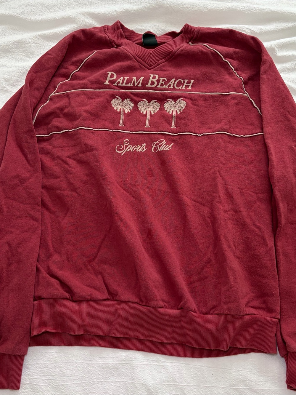 Sports Club Maroon Crewneck Sweater from Urban Outfitters